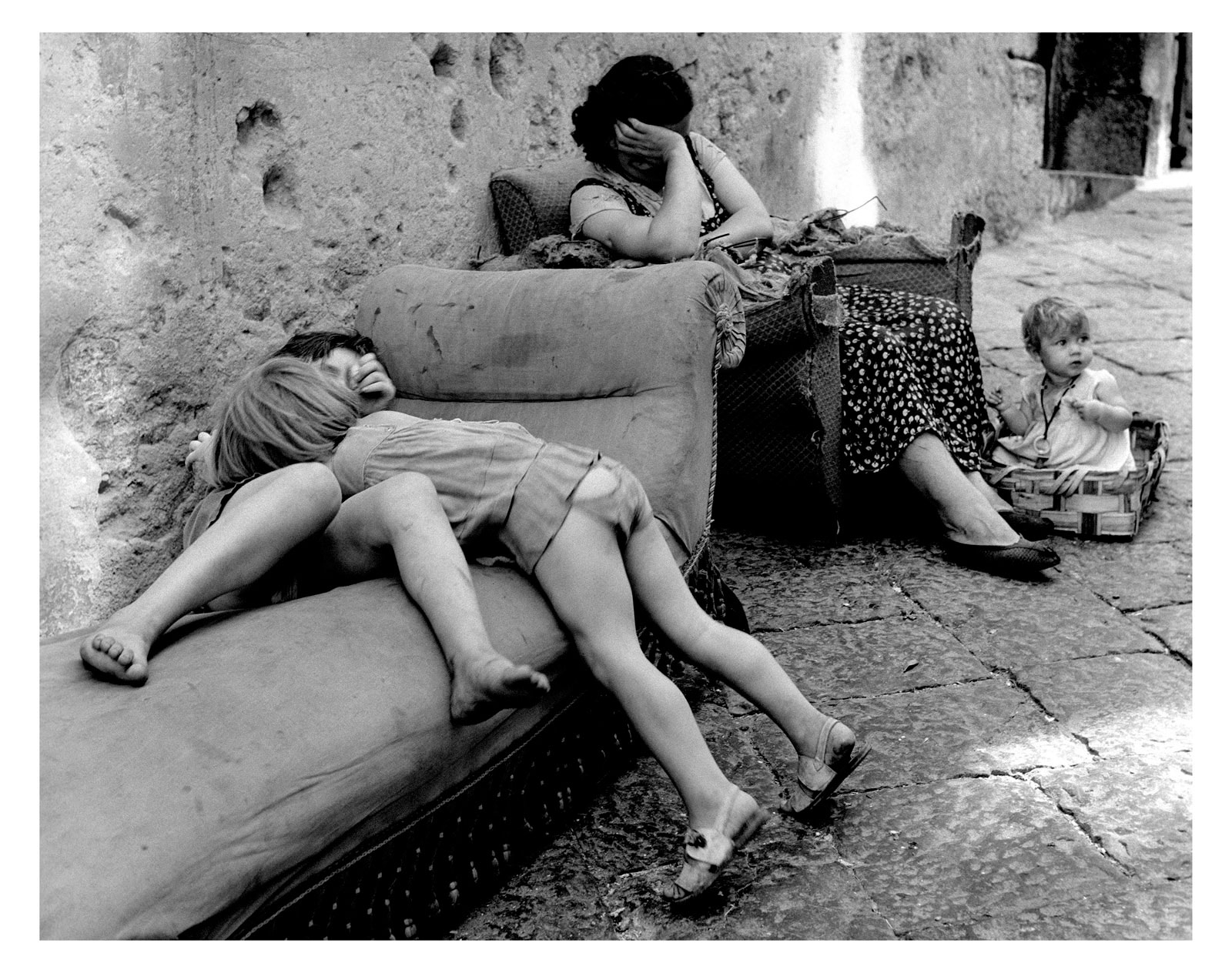 Une rue  Naples, 1955