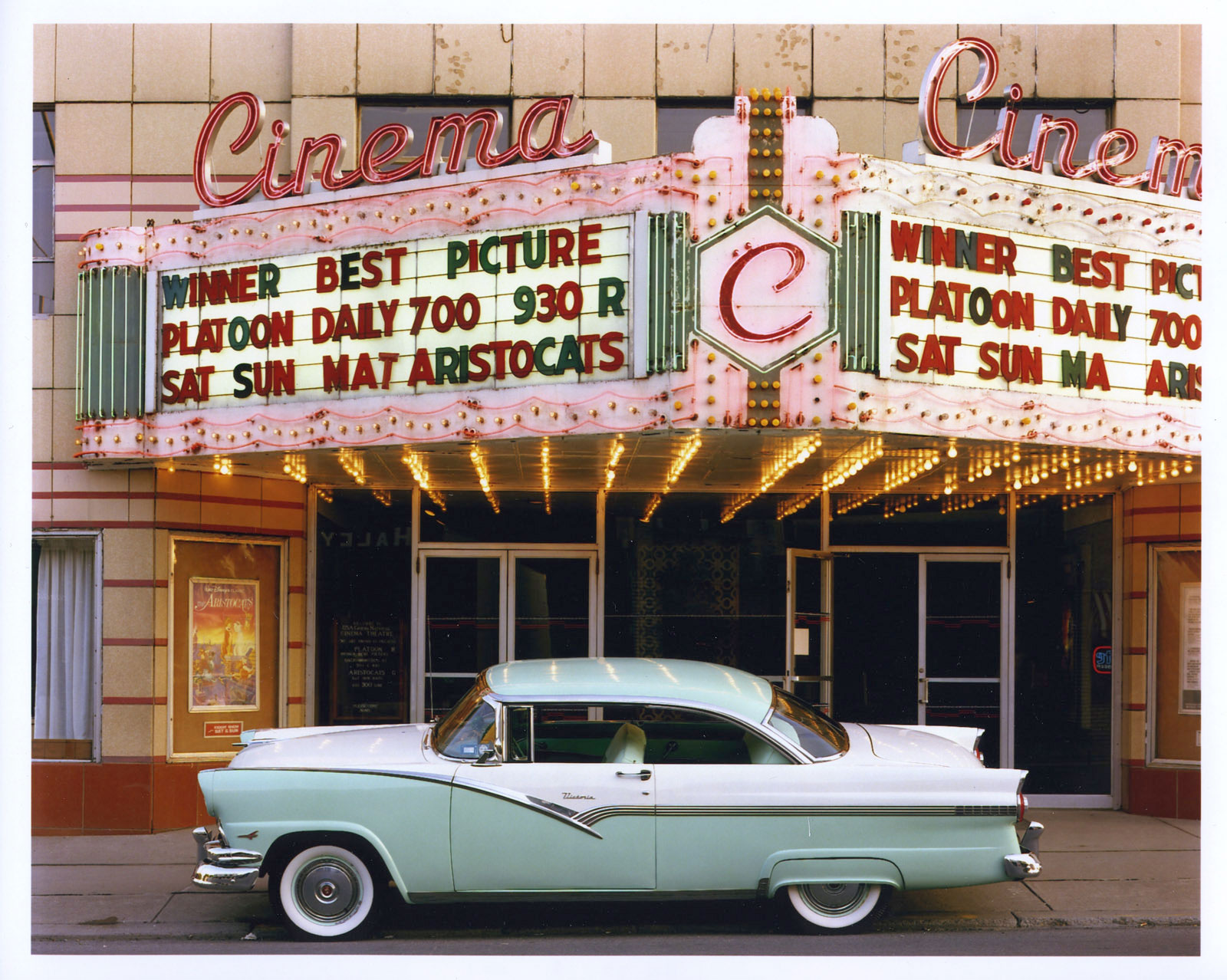 1956 Ford Victoria, Cinema Endicott, Endicott, NY, c. 1987