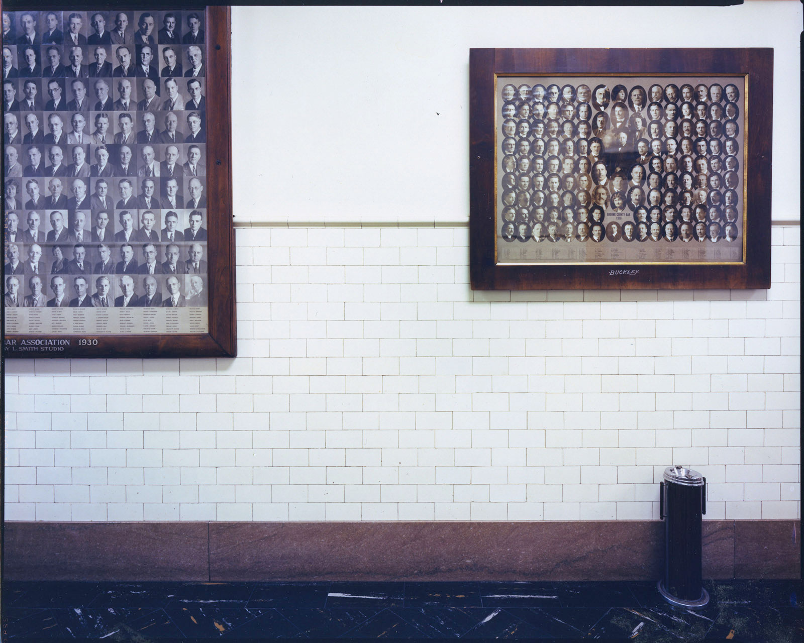 Courthouse (portraits in hallway), Broom County, NY, 1987