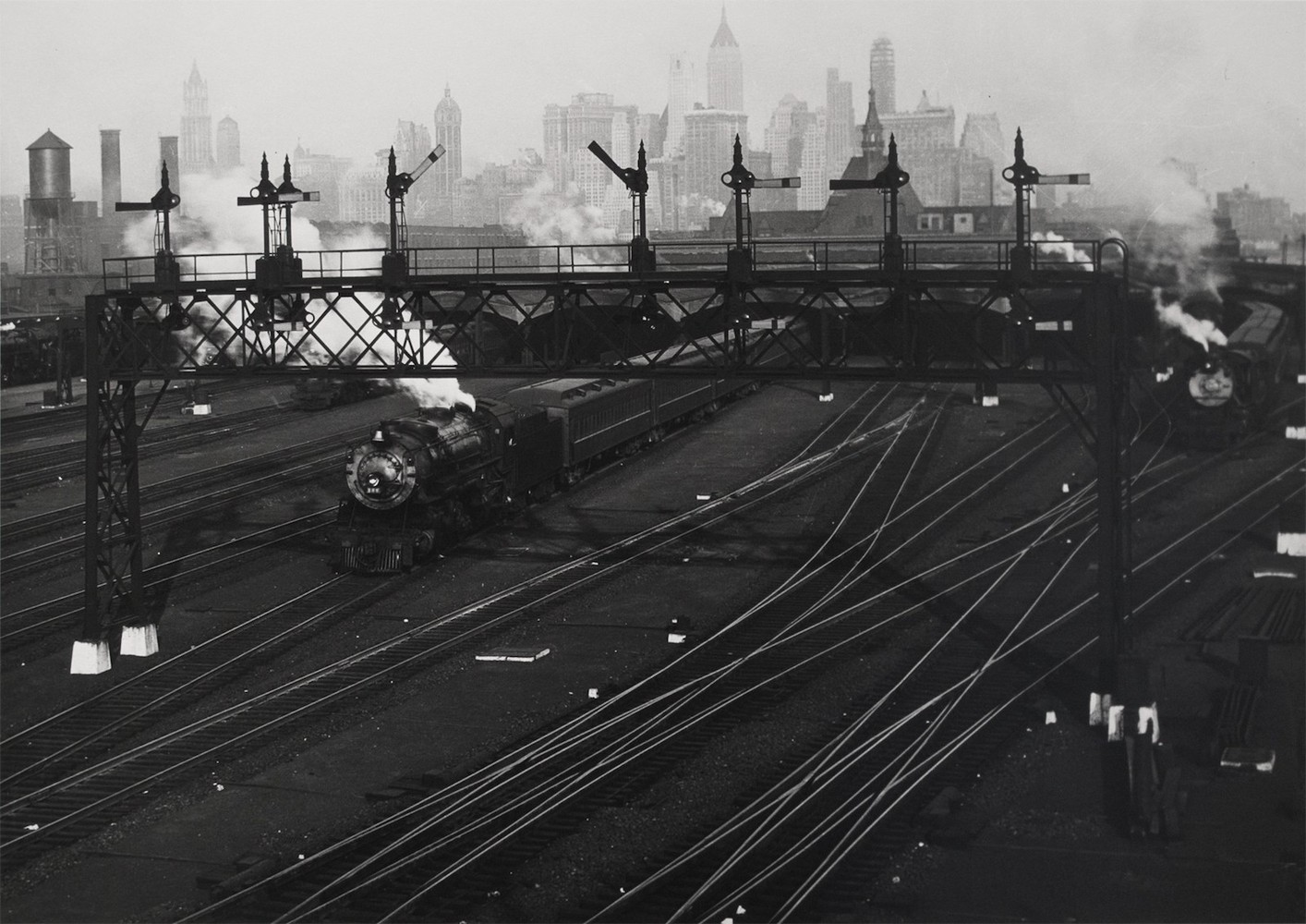 Hoboken railroad yards looking towards Manhattan, 1935