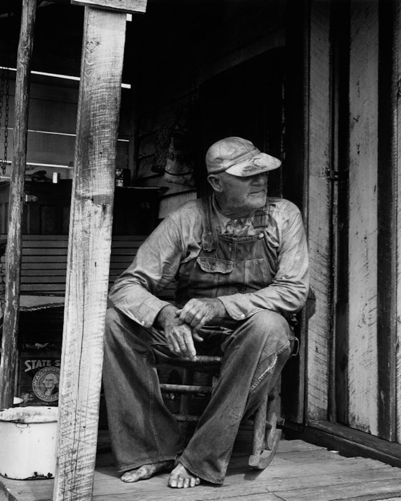 Old Man on Porch, Georgia, 1954