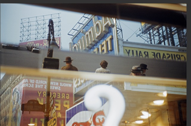 Time Square reflection, 1952