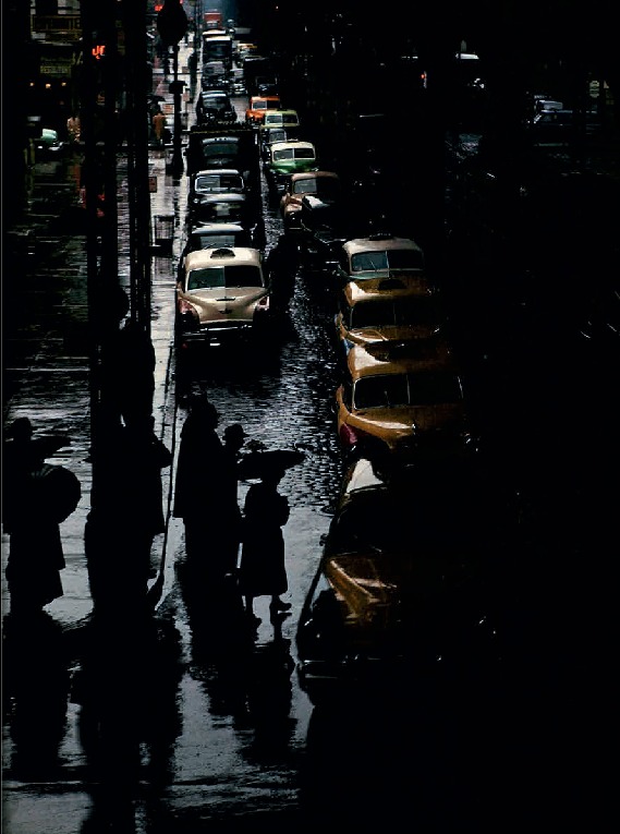 Rainy night, NYC, 1952