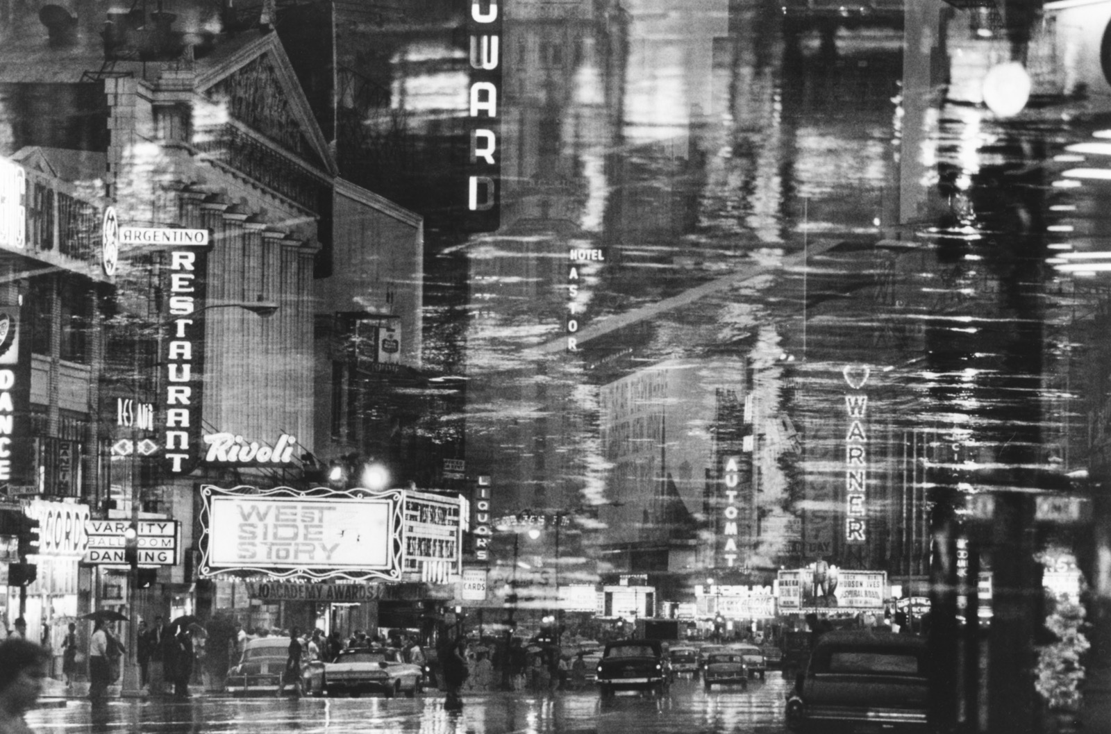 Times Square reflections, NY, 1962