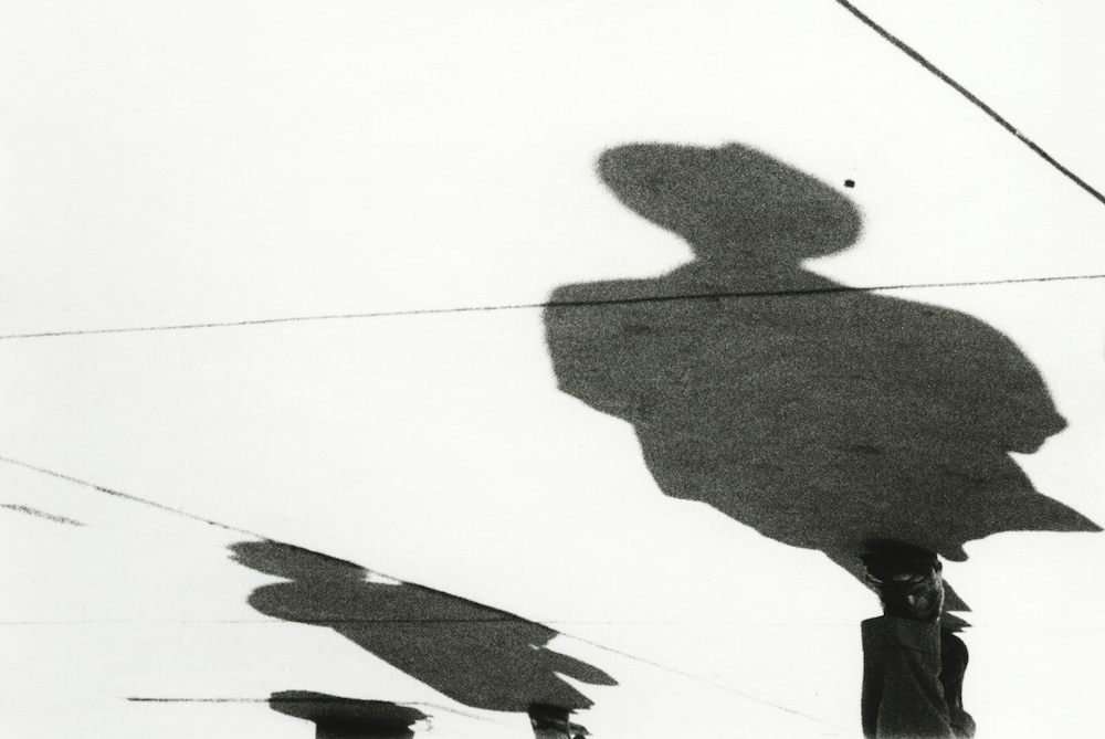 Man in Hat and Woman with Purse, Shadow Series, Chicago, 1951