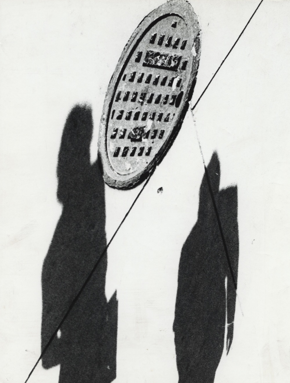 Two Men with Manhole Cover, Shadow Series, Chicago, 1951