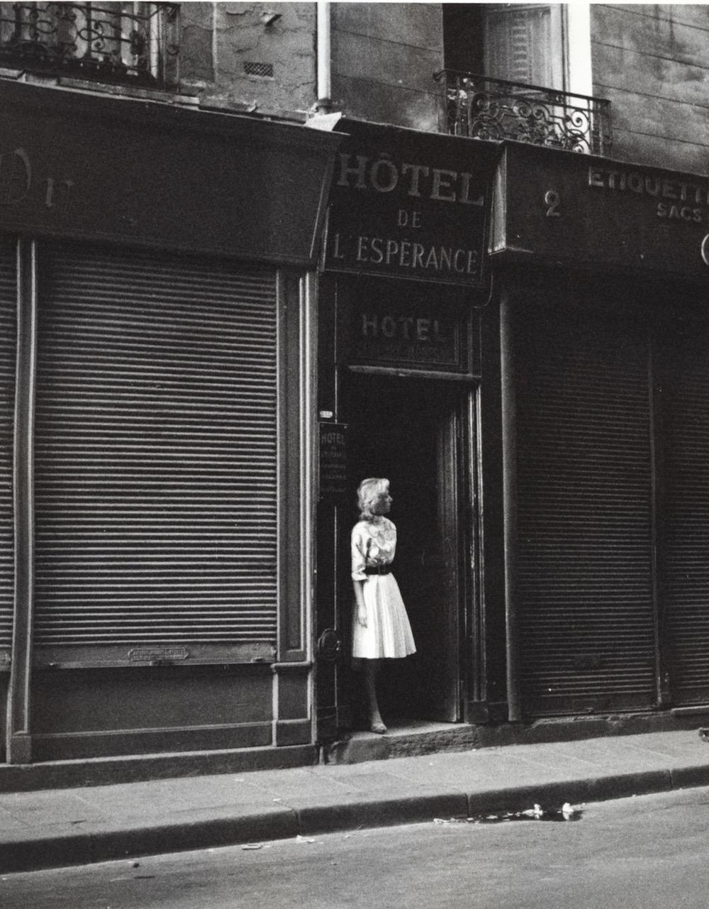 Doorway of Hotel de L'Espérance, Prostitution Series, Rue Saint Denis, Paris, 1960