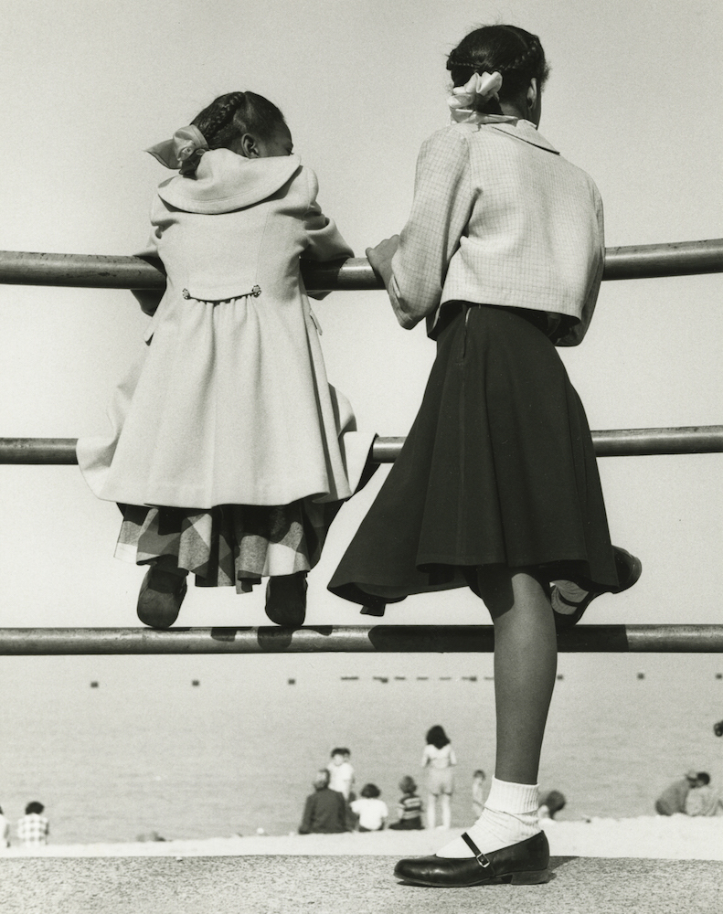 Two Girls at Lake Michigan, Chicago, 1952