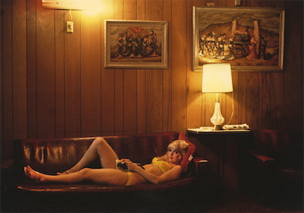 Woman Lying Down on Couch, Mustang Ranch, Reno, Nevada, 1971