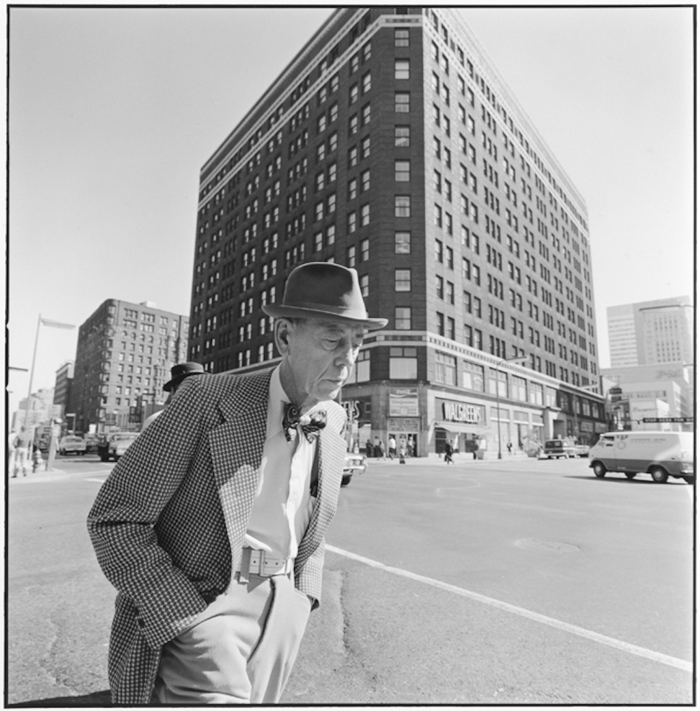 Man with a bow tie, 6th Hennepin, Minneapolis, Minnesota, 1975